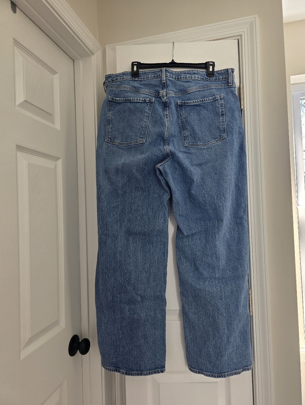 Classic Wide-Leg Women's Blue Jeans From Old Navy, Size 18 High Waisted - Picture 4 of 5